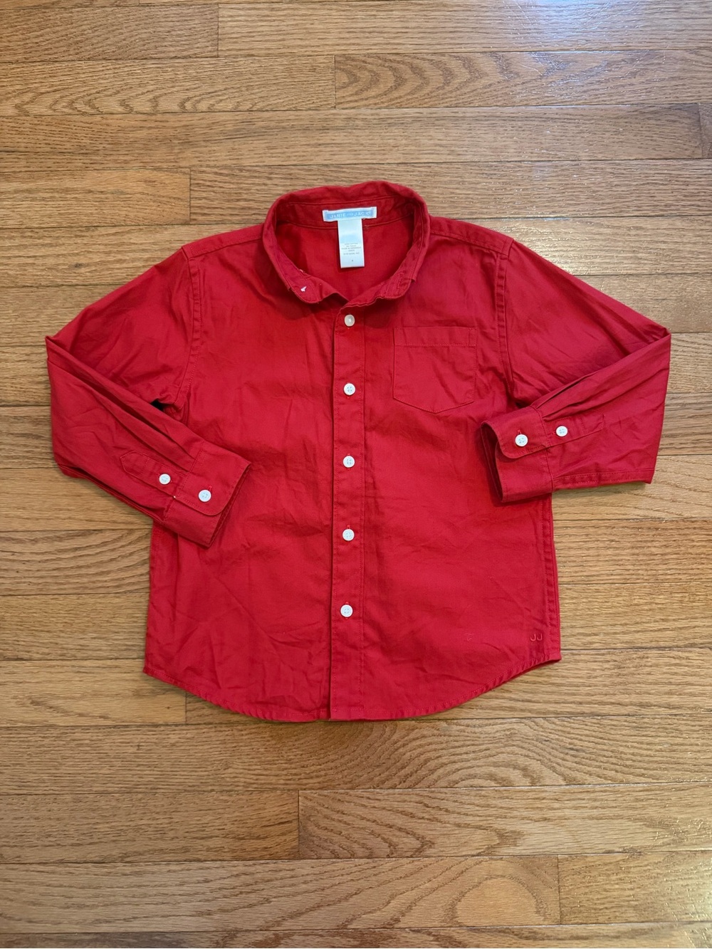 Janie and Jack Red Button Down